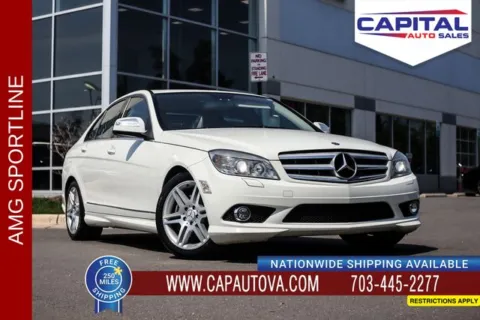White 2009 Mercedes-Benz C-Class C 350 for sale in Chantilly, VA