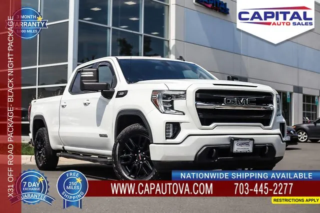 White 2020 GMC Sierra 1500 Elevation for sale in Chantilly, VA