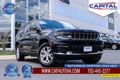Black 2021 Jeep Grand Cherokee L Limited for sale in Chantilly, VA