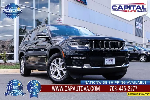 Black 2021 Jeep Grand Cherokee L Limited for sale in Chantilly, VA