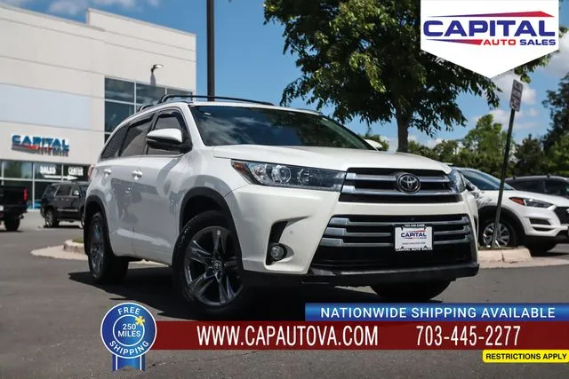 White 2018 Toyota Highlander Limited Platinum for sale in Chantilly, VA