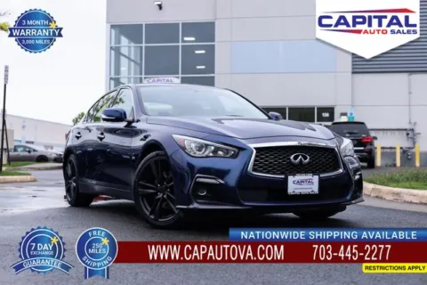 Blue 2019 INFINITI Q50 3.0t Signature Edition for sale in Chantilly, VA