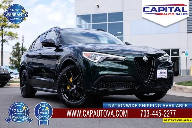 Green 2021 Alfa Romeo Stelvio Ti for sale in Chantilly, VA