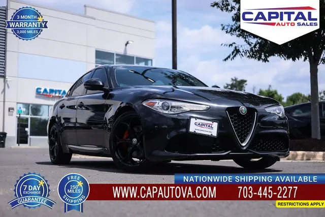 Black 2018 Alfa Romeo Giulia Ti Sport for sale in Chantilly, VA