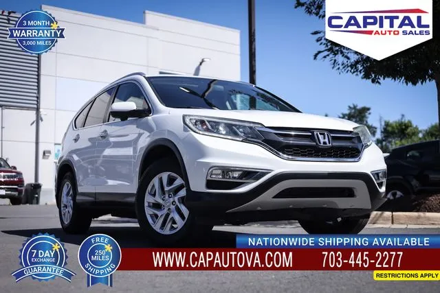 White 2016 Honda CR-V EX-L for sale in Chantilly, VA