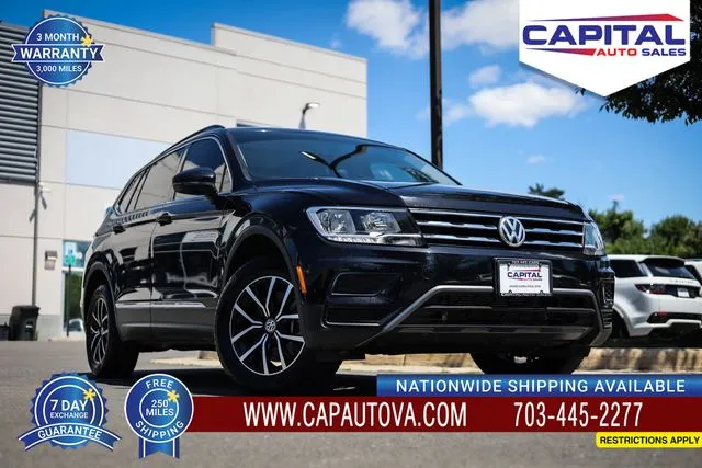 Black 2021 Volkswagen Tiguan 2.0T SE for sale in Chantilly, VA