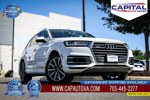 White 2019 Audi Q7 45 Premium Plus for sale in Chantilly, VA