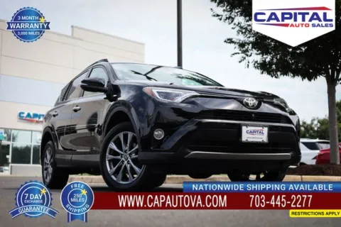 Black 2018 Toyota RAV4 Limited for sale in Chantilly, VA
