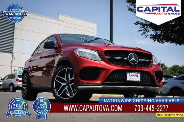 Red 2017 Mercedes-Benz GLE 43 AMG Coupe for sale in Chantilly, VA