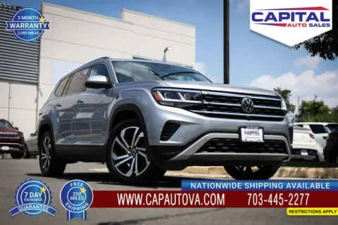 Silver 2021 Volkswagen Atlas SEL Premium for sale in Chantilly, VA