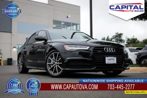 Black 2018 Audi A6 3.0T Premium Plus for sale in Chantilly, VA