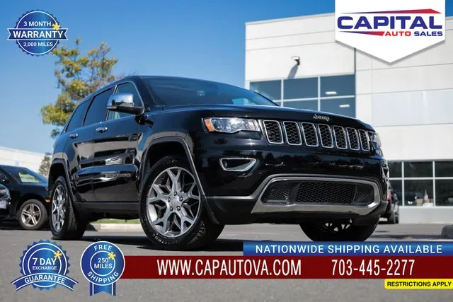 Black 2020 Jeep Grand Cherokee Limited for sale in Chantilly, VA