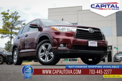 Red 2015 Toyota Highlander Limited Platinum V6 for sale in Chantilly, VA