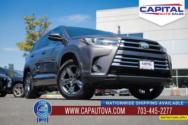 Gray 2017 Toyota Highlander Hybrid Limited Platinum for sale in Chantilly, VA