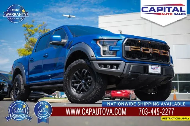 Blue 2017 Ford F-150 Raptor for sale in Chantilly, VA