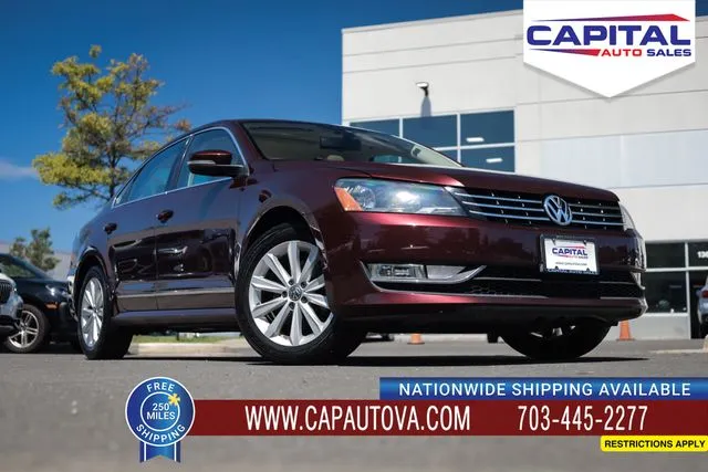 Red 2013 Volkswagen Passat 2.5 SEL Premium for sale in Chantilly, VA