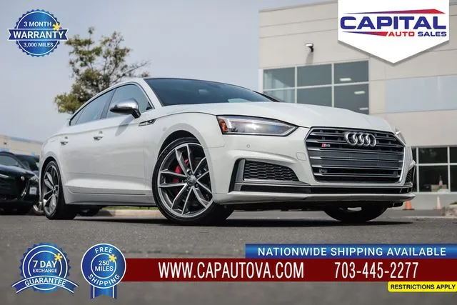 White 2018 Audi S5 Sportback 3.0T Premium Plus for sale in Chantilly, VA