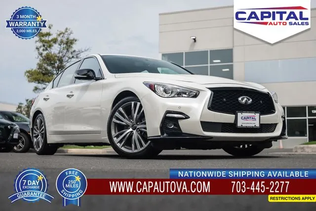 White 2023 INFINITI Q50 SENSORY for sale in Chantilly, VA