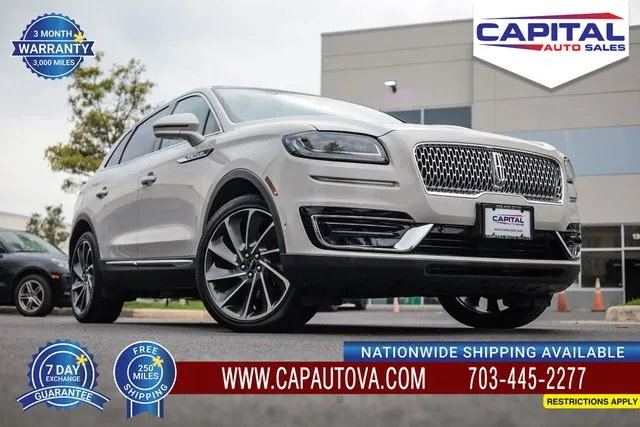 White 2020 Lincoln Nautilus Reserve for sale in Chantilly, VA
