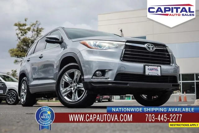 Silver 2015 Toyota Highlander Limited Platinum V6 for sale in Chantilly, VA