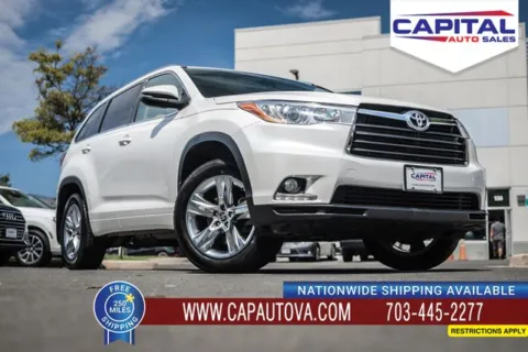 White 2016 Toyota Highlander Limited for sale in Chantilly, VA