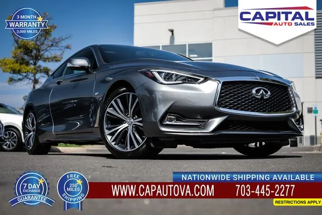 Gray 2017 INFINITI Q60 3.0t Premium for sale in Chantilly, VA