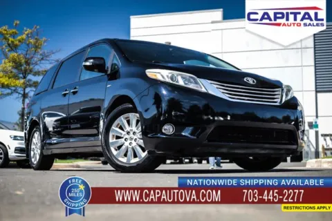 Black 2016 Toyota Sienna Limited Premium for sale in Chantilly, VA