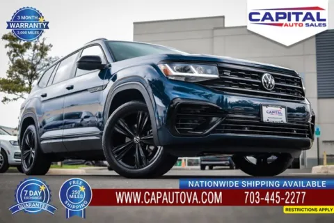 Blue 2022 Volkswagen Atlas 3.6L V6 SEL R-Line for sale in Chantilly, VA