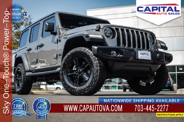 Gray 2021 Jeep Wrangler Unlimited Sahara Altitude for sale in Chantilly, VA