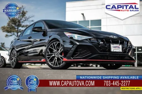 Black 2023 Hyundai Elantra N for sale in Chantilly, VA
