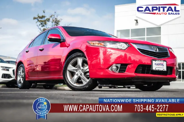 Red 2013 Acura TSX 2.4 for sale in Chantilly, VA