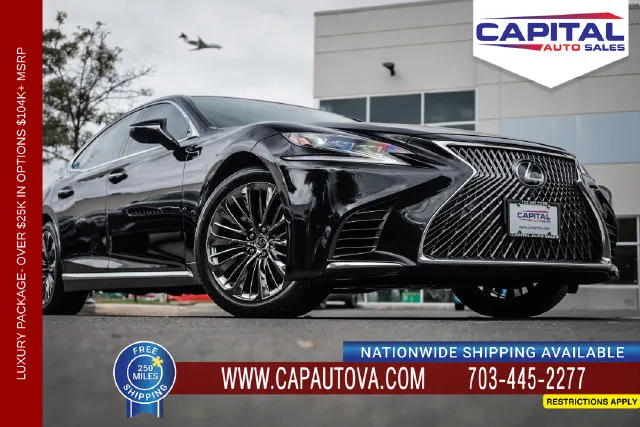 Black 2018 Lexus LS 500 Base for sale in Chantilly, VA