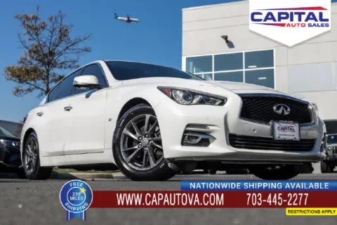 White 2015 INFINITI Q50 Premium for sale in Chantilly, VA
