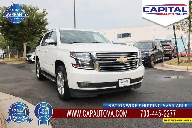 White 2019 Chevrolet Tahoe Premier for sale in Chantilly, VA