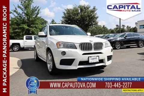 White 2014 BMW X3 xDrive28i for sale in Chantilly, VA