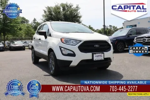 White 2020 Ford EcoSport S for sale in Chantilly, VA