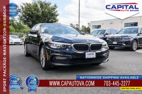 Black 2018 BMW 5 Series 530i xDrive for sale in Chantilly, VA