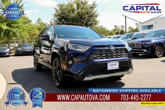 Black 2021 Toyota RAV4 Hybrid XSE for sale in Chantilly, VA