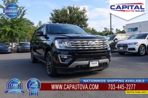 Black 2019 Ford Expedition Max Limited for sale in Chantilly, VA