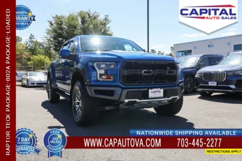 Blue 2018 Ford F-150 Raptor for sale in Chantilly, VA