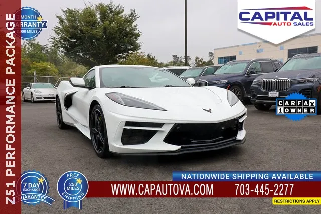 White 2022 Chevrolet Corvette Stingray for sale in Chantilly, VA