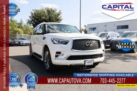 White 2018 INFINITI QX80 for sale in Chantilly, VA