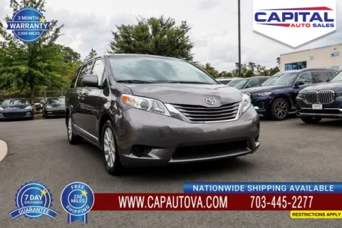 Gray 2015 Toyota Sienna LE for sale in Chantilly, VA