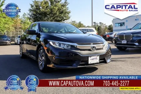 Black 2016 Honda Civic EX for sale in Chantilly, VA