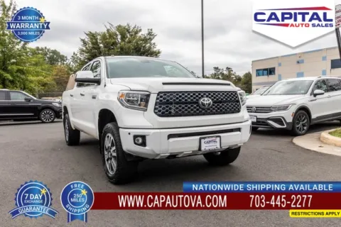 White 2019 Toyota Tundra Platinum for sale in Chantilly, VA