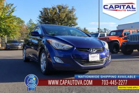 Blue 2013 Hyundai Elantra GLS for sale in Chantilly, VA