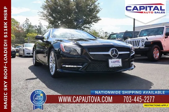Black 2013 Mercedes-Benz SL-Class SL 550 for sale in Chantilly, VA