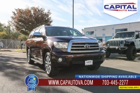 Red 2015 Toyota Sequoia Limited for sale in Chantilly, VA