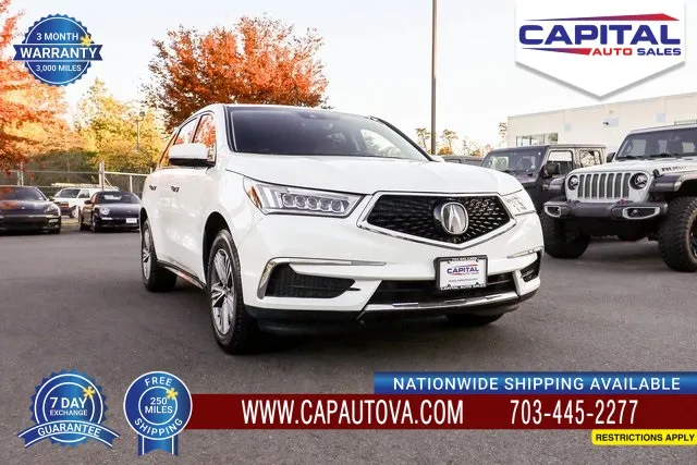White 2020 Acura MDX 3.5L for sale in Chantilly, VA