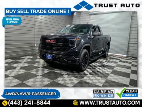 Gray 2023 GMC Sierra 1500 Elevation 4WD Double Cab Pickup Truck for sale in Sykesville, MD